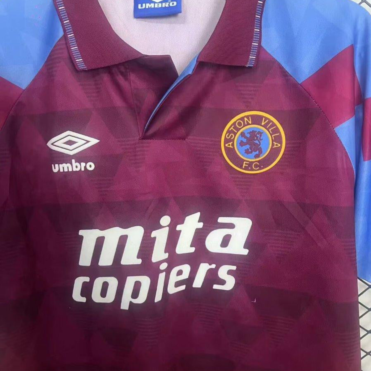 Retro 90/92 Aston Villa Home Jersey