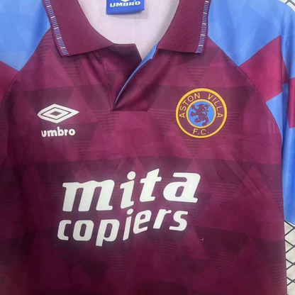 Retro 90/92 Aston Villa Home Jersey