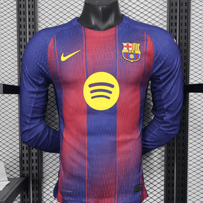 Player Version 25/26 Barcelona Home Long Sleeve Jersey