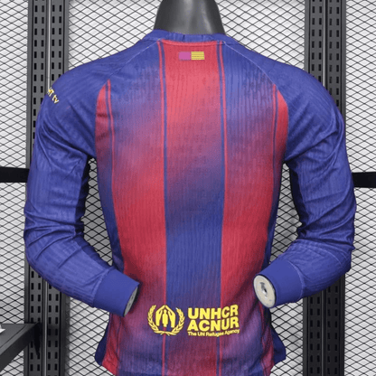 Player Version 25/26 Barcelona Home Long Sleeve Jersey