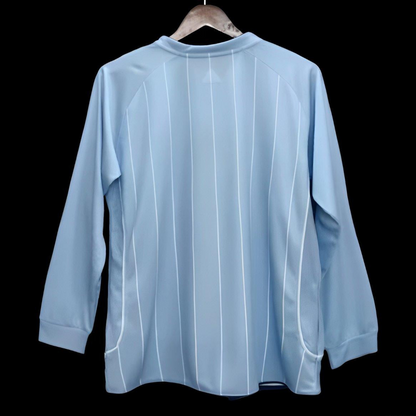 Retro 07/08 Manchester City Home Long Sleeve Soccer Jersey