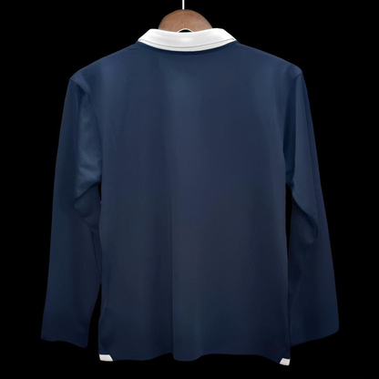 Retro 2014 France Home Long Sleeve Jersey