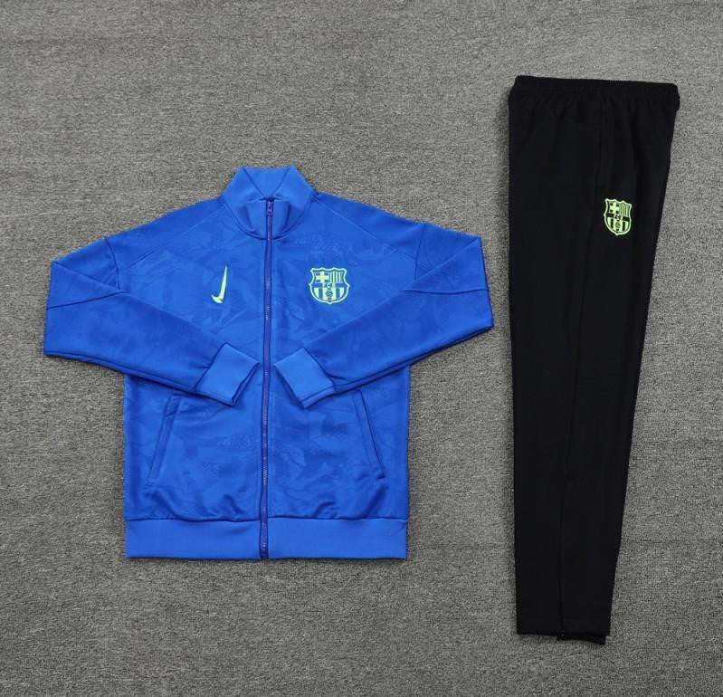 24/25 Barcelona Blue Full Zipper Jacket +Long Pants