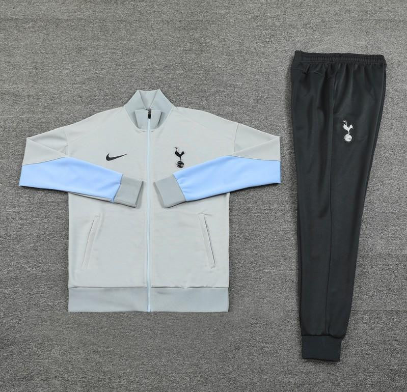 24/25 Tottenham Hotspur Grey Full Zipper Jacket +Long Pants