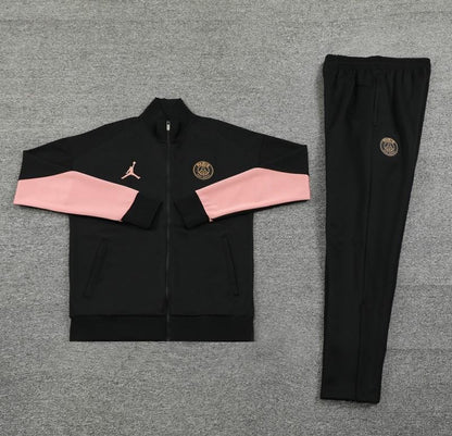 24/25 PSG Black Full Zipper Jacket +Long Pants