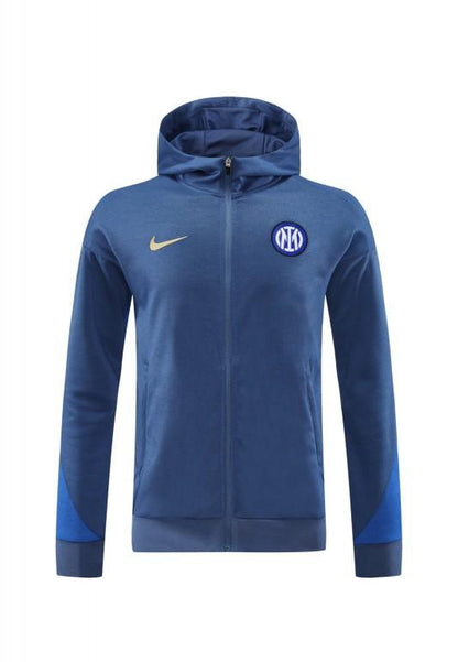 24/25 Inter Milan Blue Hoodie Full Zipper Jacket +Long Pants