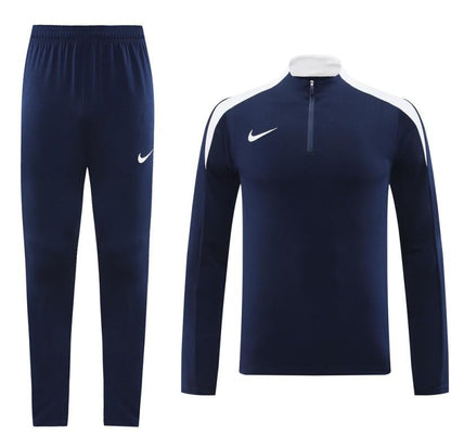 24/25 Nike Navy Half Zipper Jacket+Long Pants