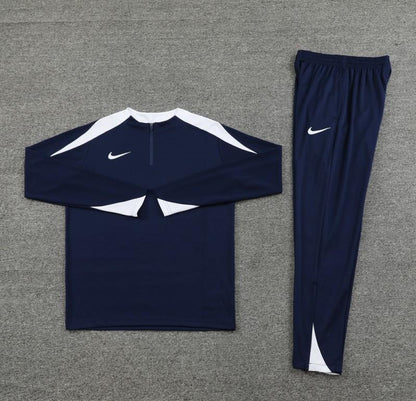 24/25 Nike Navy Half Zipper Jacket+Long Pants
