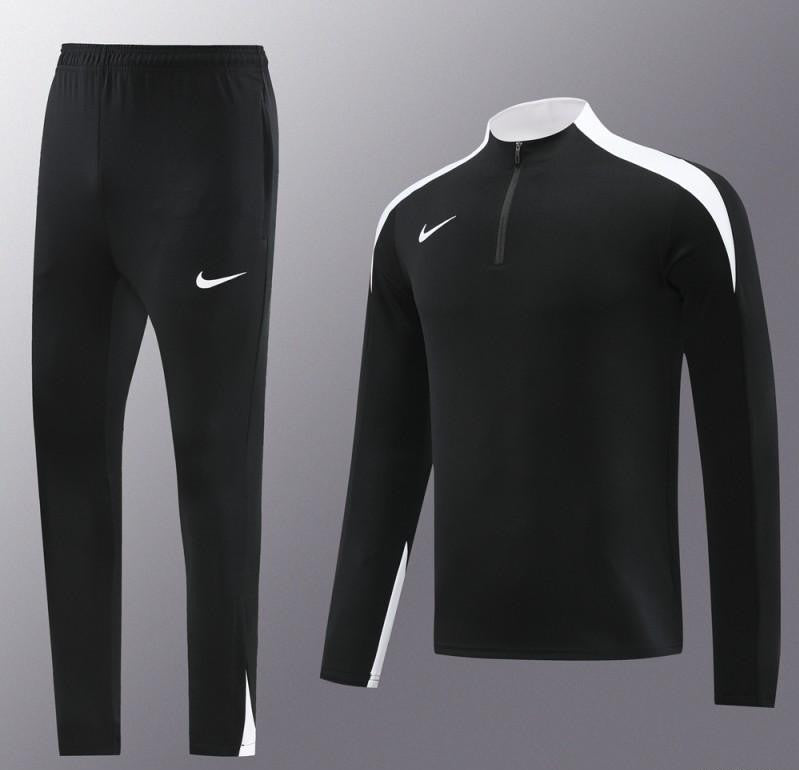 24/25 Nike Black Half Zipper Jacket+Long Pants