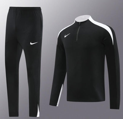 24/25 Nike Black Half Zipper Jacket+Long Pants