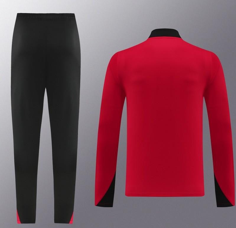 24/25 Nike Red Half Zipper Jacket+Long Pants