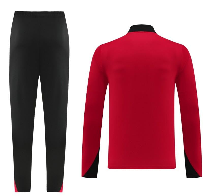 24/25 Nike Red Half Zipper Jacket+Long Pants