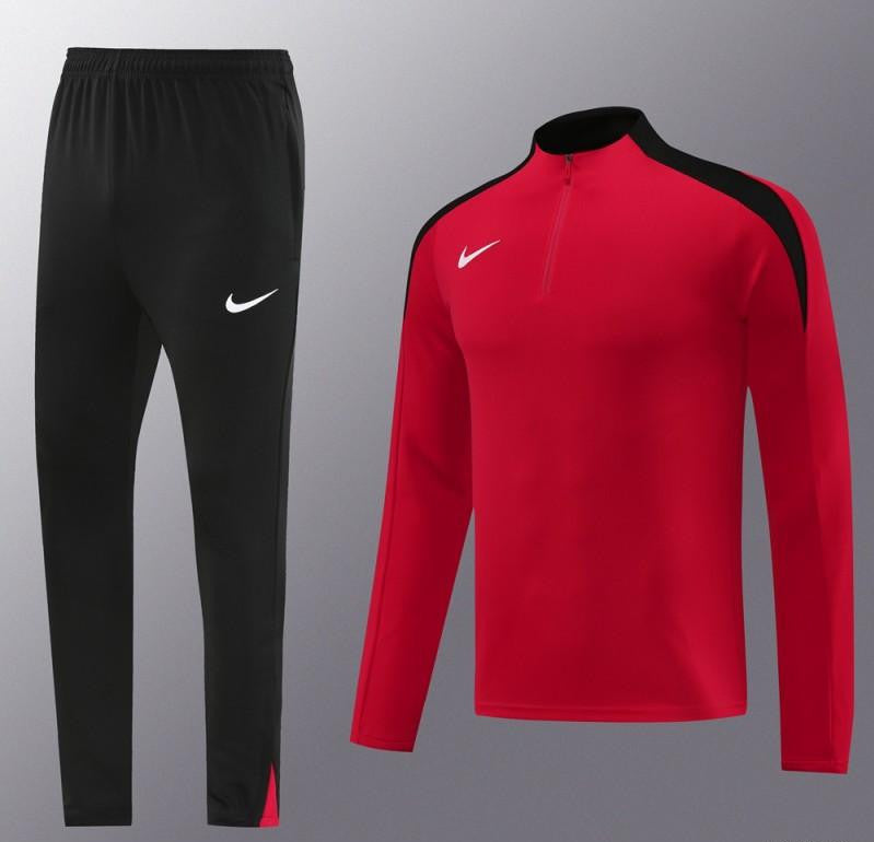 24/25 Nike Red Half Zipper Jacket+Long Pants