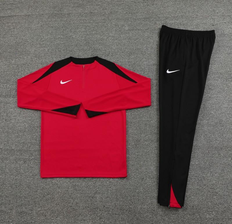 24/25 Nike Red Half Zipper Jacket+Long Pants