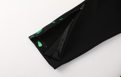 2024 Nigeria Black/Green Full Zipper Jacket +Long Pants