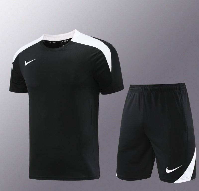 24/25 Nike Black/White Short Sleeve Jersey+Shorts