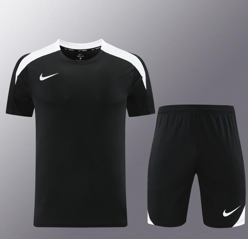 24/25 Nike Black/White Short Sleeve Jersey+Shorts