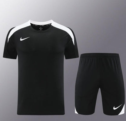 24/25 Nike Black/White Short Sleeve Jersey+Shorts