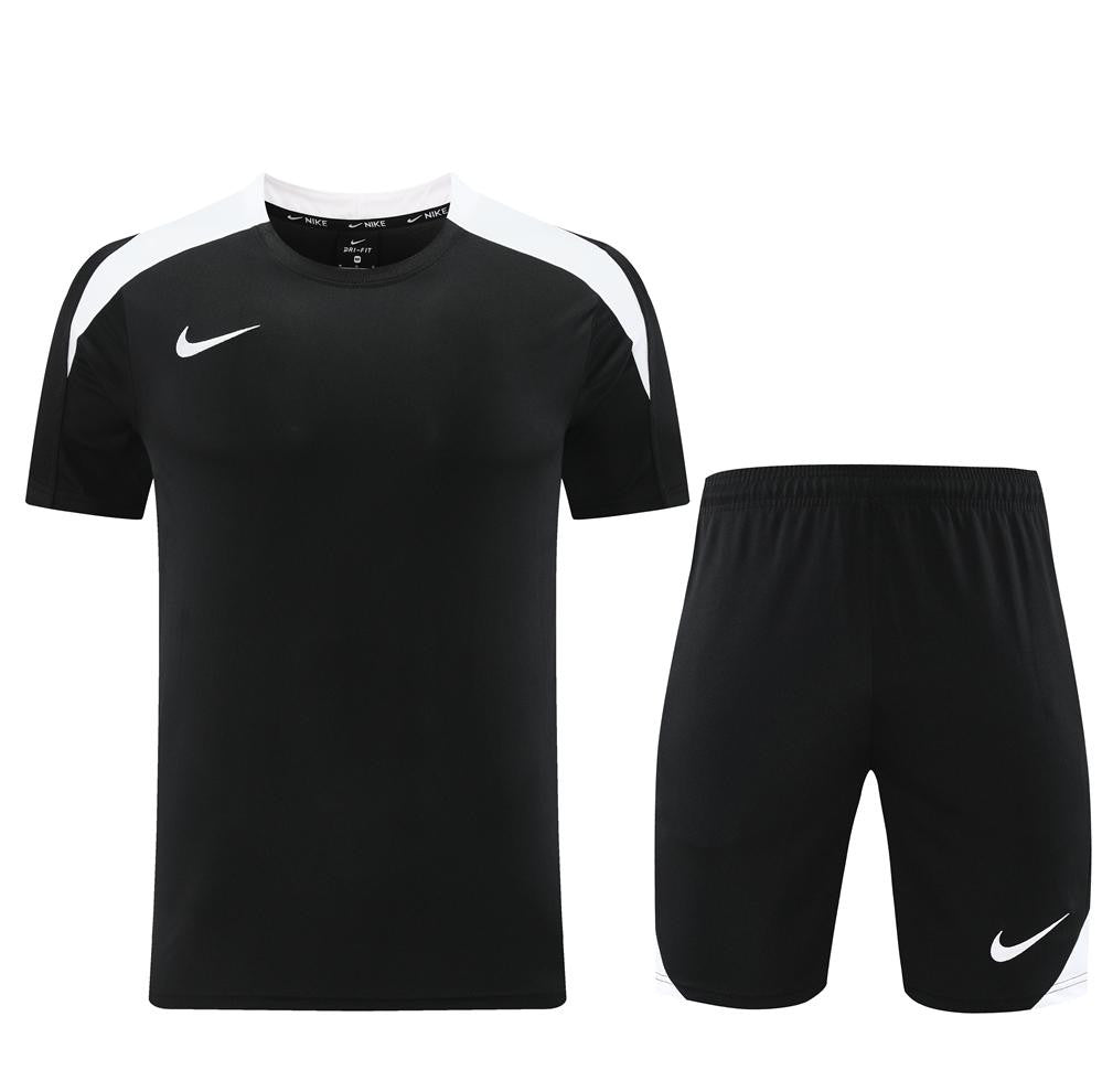 24/25 Nike Black/White Short Sleeve Jersey+Shorts