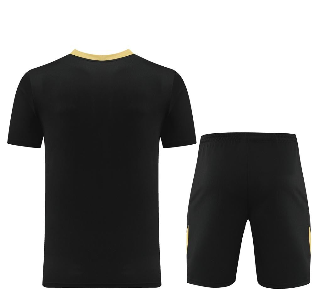 24/25 Nike Black/Golden Short Sleeve Jersey+Shorts