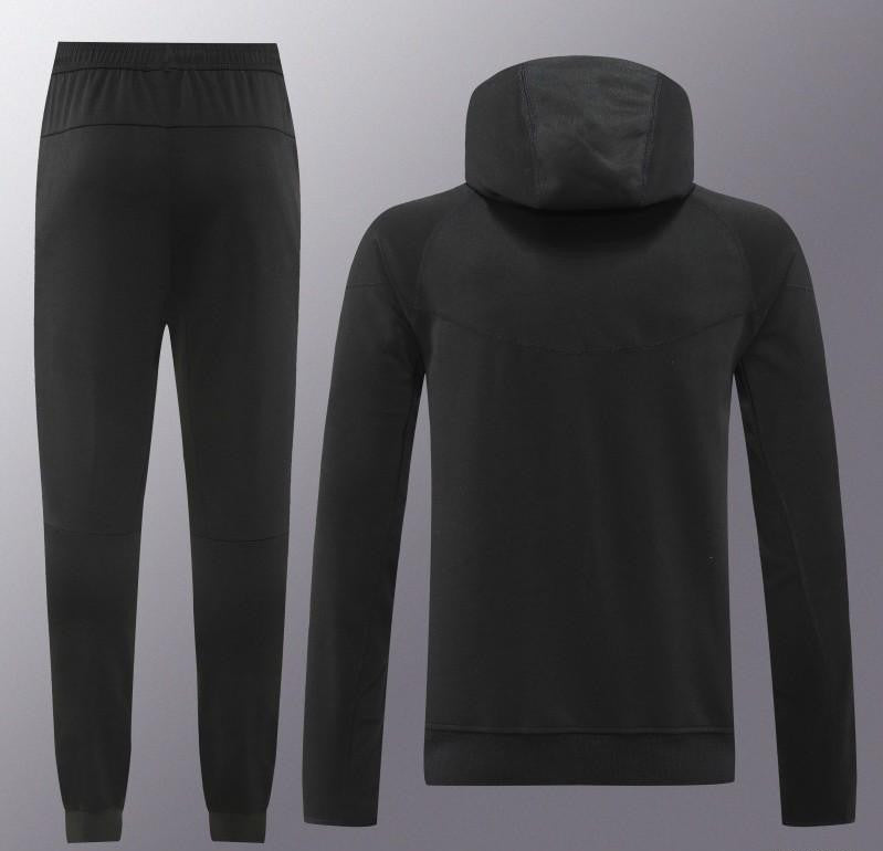 24/25 Nike Black Hoodie Full Zipper Jacket +Long Pants