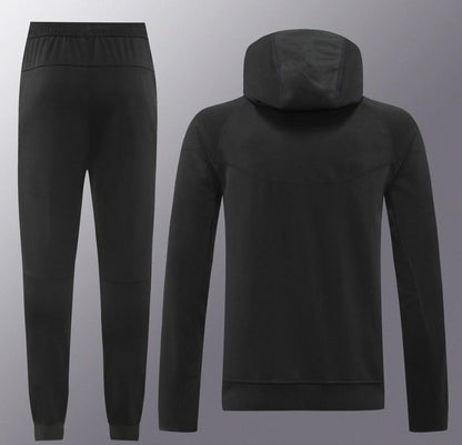 24/25 Nike Black Hoodie Full Zipper Jacket +Long Pants