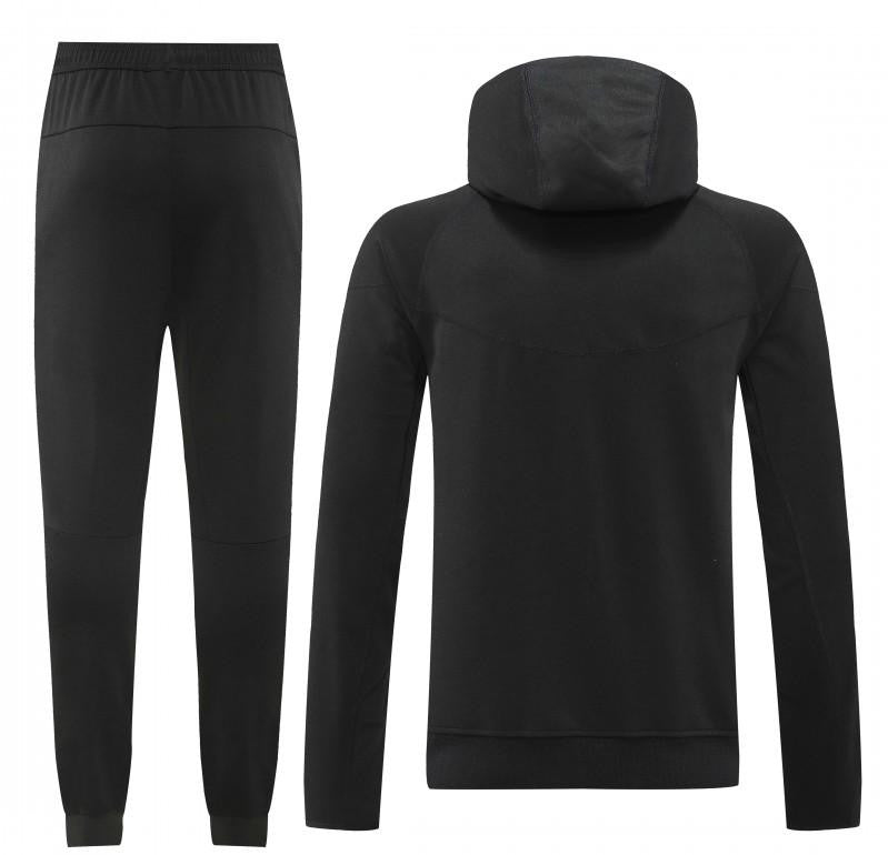 24/25 Nike Black Hoodie Full Zipper Jacket +Long Pants