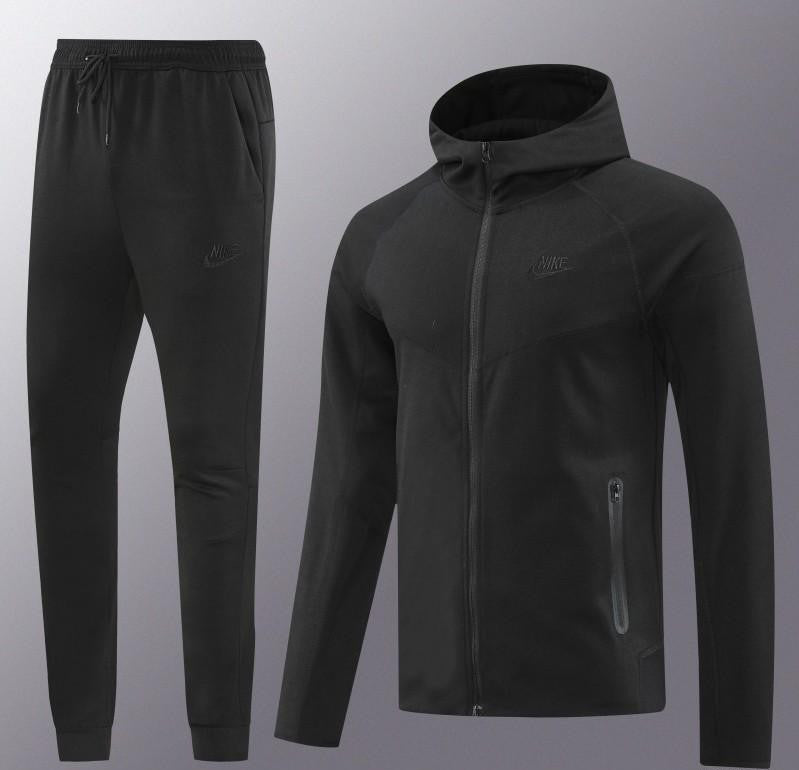 24/25 Nike Black Hoodie Full Zipper Jacket +Long Pants