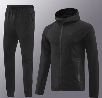 24/25 Nike Black Hoodie Full Zipper Jacket +Long Pants