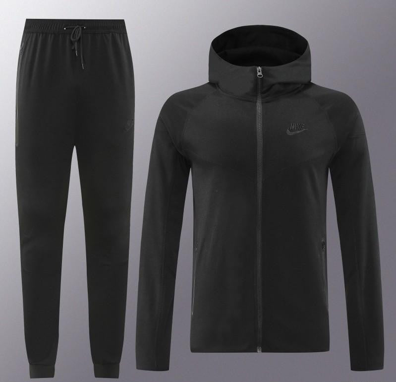 24/25 Nike Black Hoodie Full Zipper Jacket +Long Pants