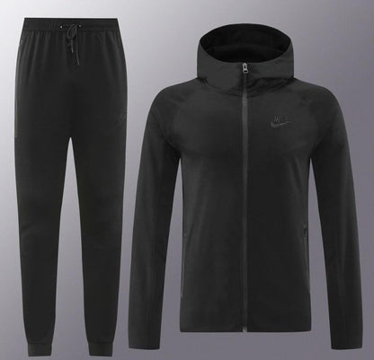 24/25 Nike Black Hoodie Full Zipper Jacket +Long Pants
