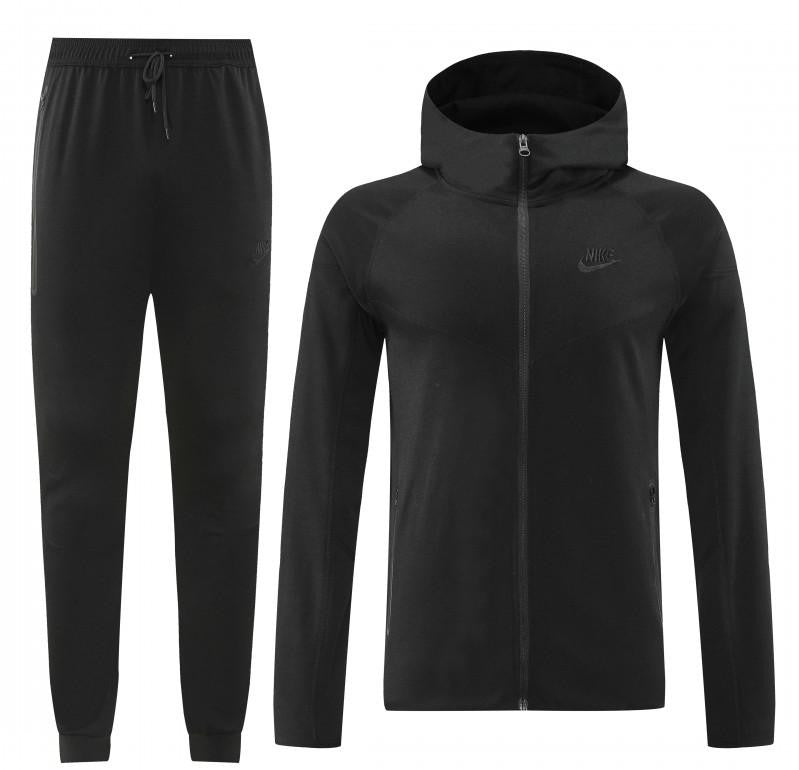 24/25 Nike Black Hoodie Full Zipper Jacket +Long Pants