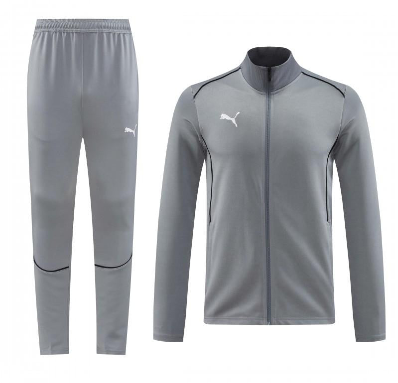 24/25 Puma Grey Full Zipper Jacket +Long Pants