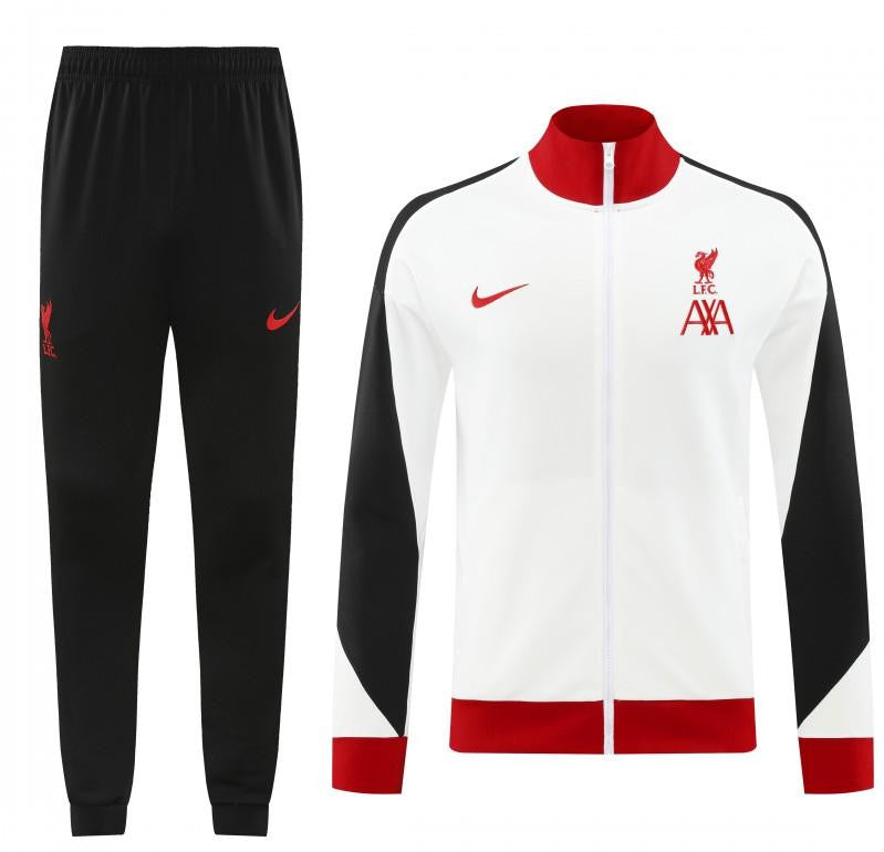24/25 Liverpool White Full Zipper Jacket +Long Pants