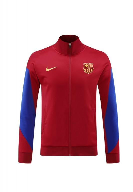 24/25 Barcelona Red Full Zipper Jacket +Long Pants