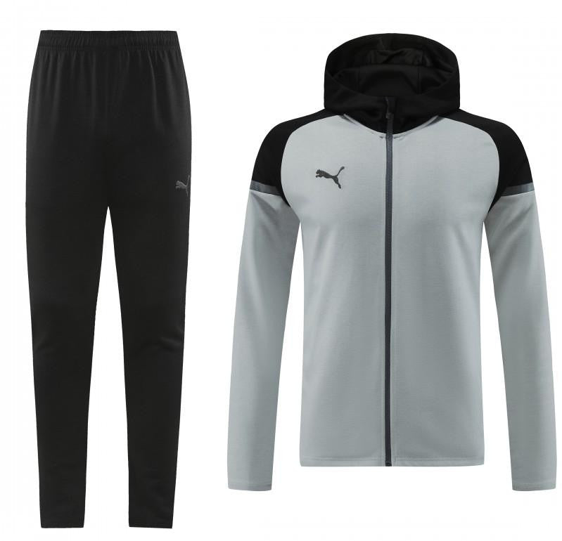 24/25 Puma Grey/Black Full Zipper Jacket +Long Pants
