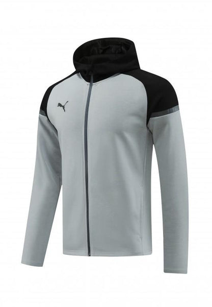 24/25 Puma Grey/Black Full Zipper Jacket +Long Pants