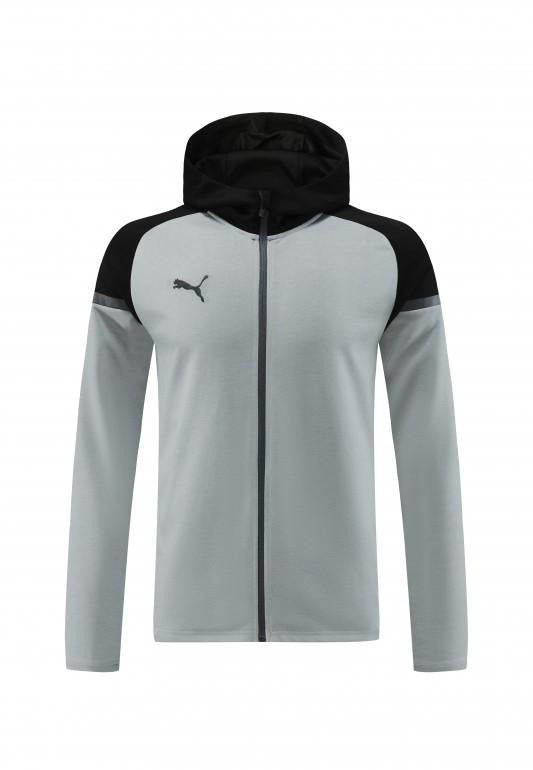 24/25 Puma Grey/Black Full Zipper Jacket +Long Pants