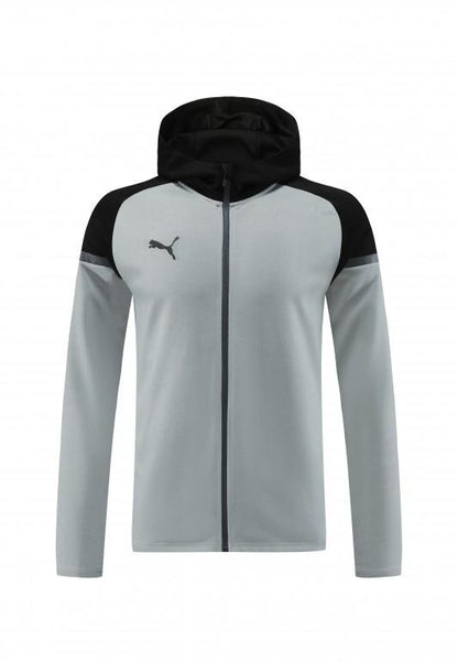 24/25 Puma Grey/Black Full Zipper Jacket +Long Pants