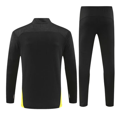 24/25 Borussia Dortmund Black Half Zipper Jacket+Long Pants