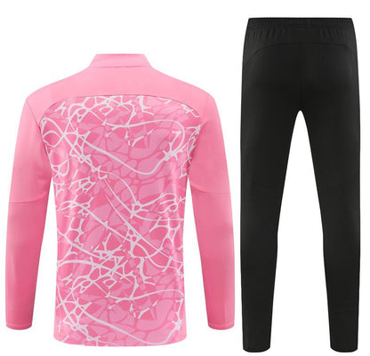 24/25 Manchester City Pink Half Zipper Jacket+Long Pants