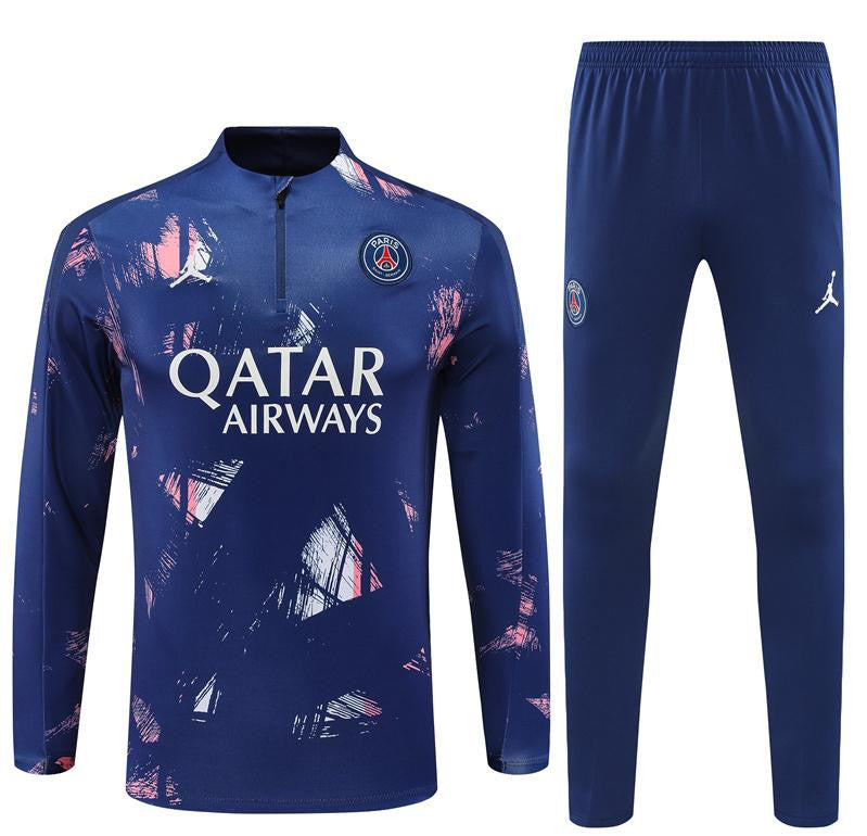 24/25 PSG Navy Half Zipper Jacket+Long Pants