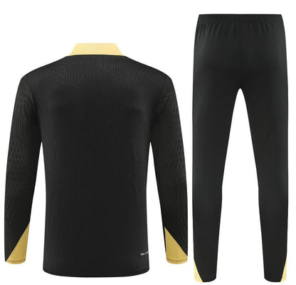 24/25 Barcelona Black Half Zipper Jacket+Long Pants