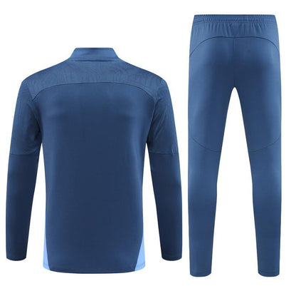 24/25 Manchester City Blue Half Zipper Jacket+Long Pants