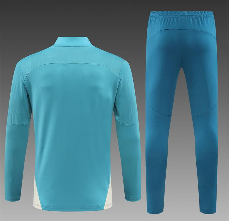 24/25 Olympique Marseille Lake Green Half Zipper Jacket+Long Pants