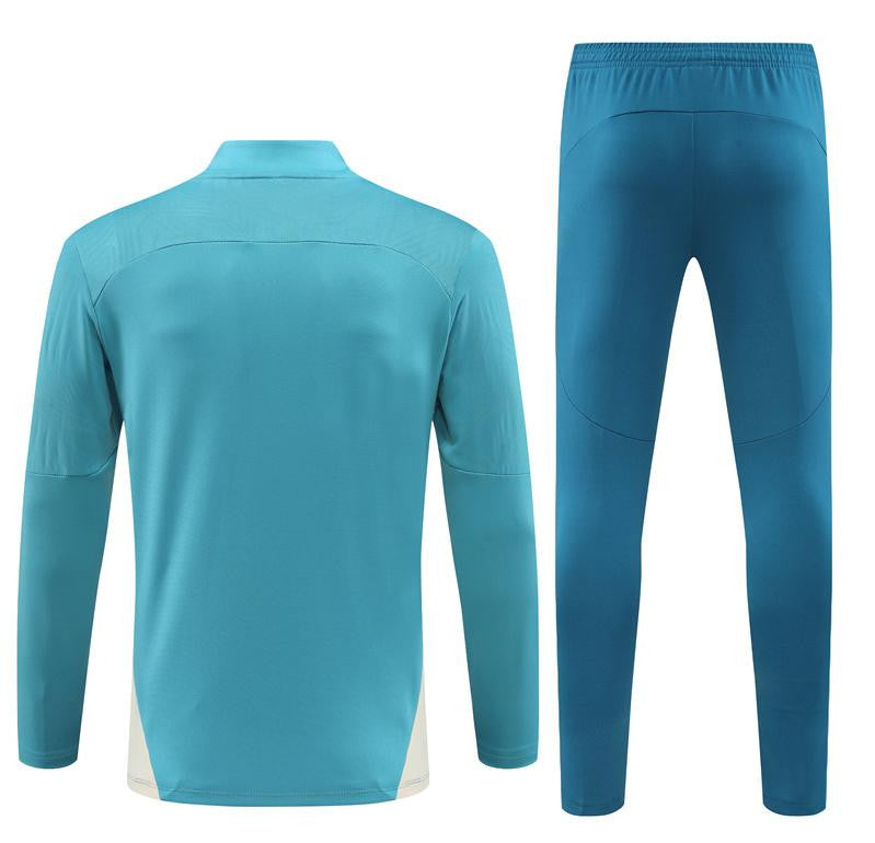 24/25 Olympique Marseille Lake Green Half Zipper Jacket+Long Pants