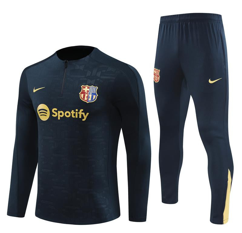 24/25  Barcelona Blue Special Half Zipper Jacket+Long Pants