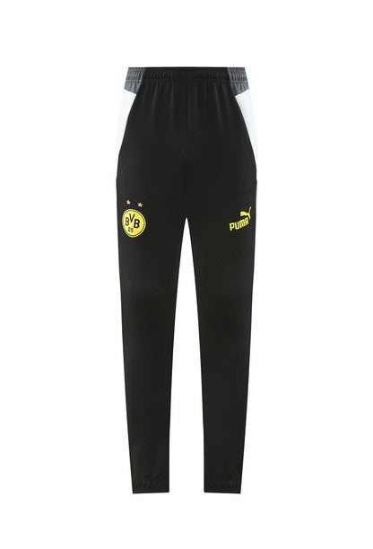 24/25 Borussia Dortmund Grey/Black Full Zipper Jacket +Long Pants