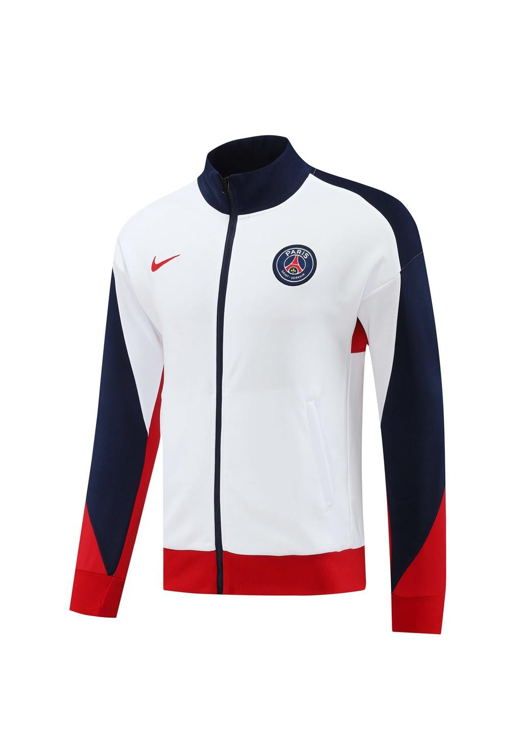 24 25 PSG White Full Zipper Jacket +Long Pants