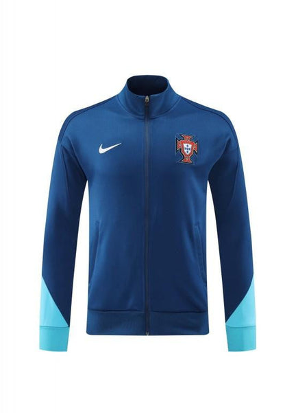 2024 Portugal Navy Full Zipper Jacket +Long Pants